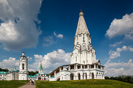 俄罗斯莫斯科阿森松教堂 博物馆 宗教 村庄 场景 云景图片