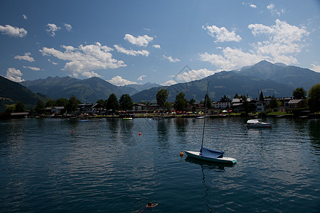 Zell Am 见 奥地利 呵呵 夏天 蓝色的图片