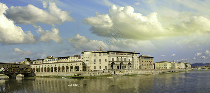 意大利佛罗伦萨的隆加尼 反射 水 房子 意大利语 城市景观图片