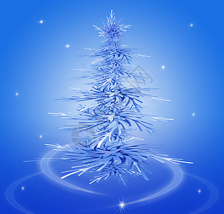 圣诞树 现代的 星星 季节 闪耀 插图 扭曲 美丽的 蓝色的图片