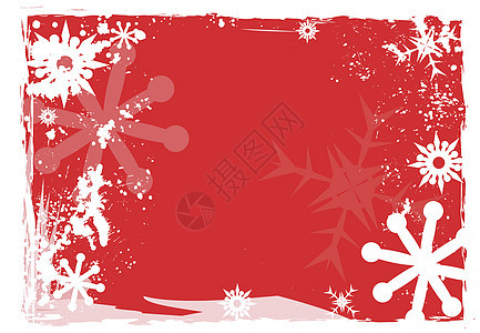 雪花背景 红色的 剪贴画 空的 透雕背景图片