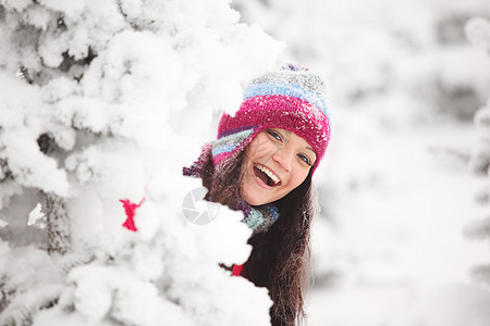 冬冬女童 青少年 霜 闲暇 圣诞节 冬天 雪 蓝色的 快乐背景图片