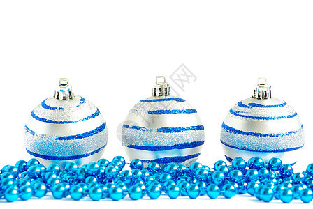 圣诞节球 快活的 装饰风格 闪耀 季节性的 白色的 庆典图片