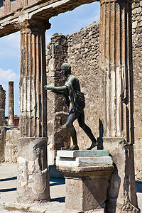 Pompeii - 考古遗址 灾难 绘画 历史图片