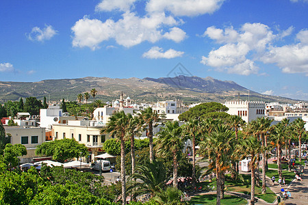 希腊 多德卡内塞 科斯岛 旅游 欧洲 蓝色的 丘陵图片