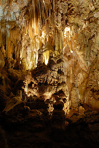 内地洞穴 避难所 洞穴探险 大厅 石窟 崩落 装饰品 矿物背景图片