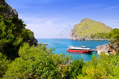 北马洛卡的海滩 岛 旅行 旅游 地标 马略卡岛 游艇 放松图片