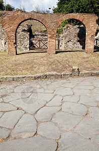 Pompeii - 考古遗址 火山 灾难 墙图片
