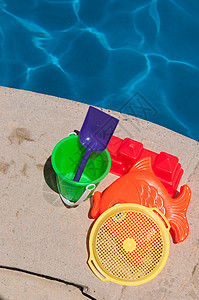 儿童玩具 水池 铲 鱼 塑料 乐趣 星星 黄色的图片