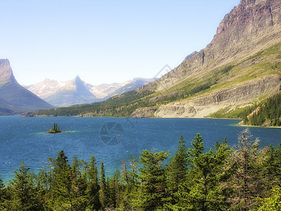 美国冰川国家公园 美国 山 自然 加拿大 艾伯塔省 反射图片