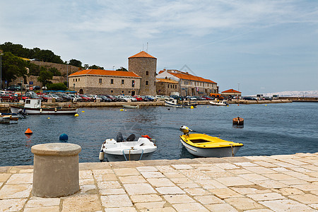 克罗地亚伊斯特里亚附近地中海镇Senj图片