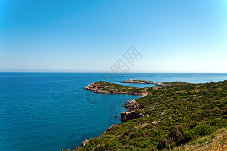 沿海景观 地平线 夏天 自然 欧洲 岛 天空 希腊 蓝色的图片