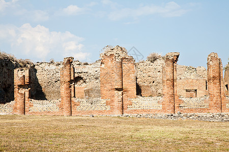 Pompeii - 考古遗址 柱子 艺术 古老的图片