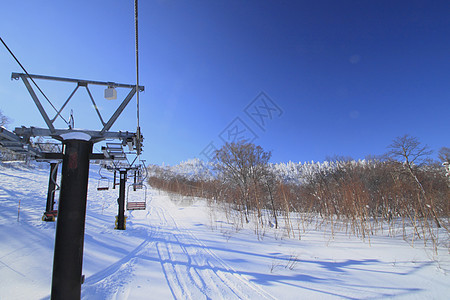 滑雪运行 雪花 季节 自然 寒冷的 东北地区 天空 八幡平图片