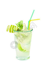 Mojito 关闭 果汁 玻璃 糖 朗姆酒 莫吉托图片