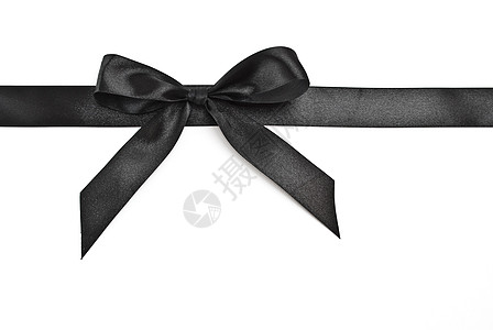 带丝带的黑弓 庆典 礼物 假期 展示图片
