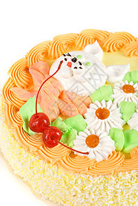奶油樱桃蛋糕 食物 果仁蛋糕 餐厅 浪漫的 吃图片