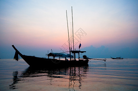 泰国南边素林岛日出 天堂 钓鱼 反射 云 海洋图片