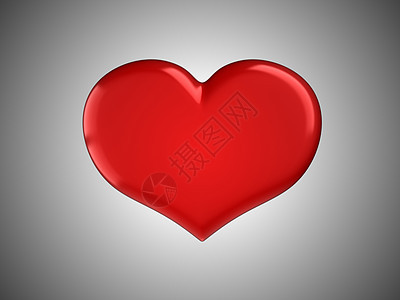 爱情和浪漫 - 红心形背景图片