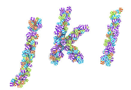 甜甜糖果字体 J K L 信件孤立图片