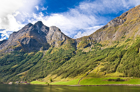 挪威的Fjords和斯堪的纳维亚自然图片