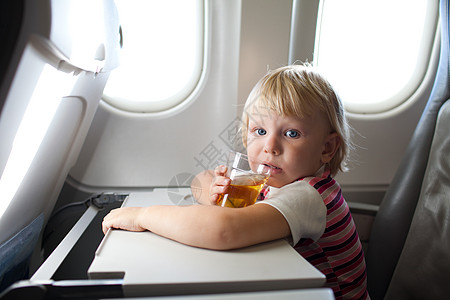 儿童在飞机上背景