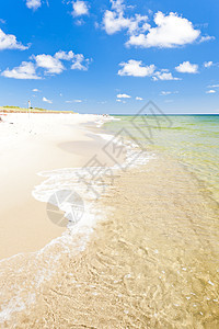 波兰波美拉尼亚海尔半岛海滩 欧洲 冷清 夏天 东欧洲图片