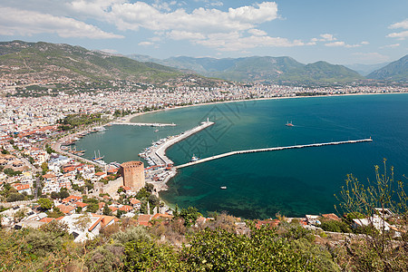 土耳其东海岸海滩度假胜地Alanya 帆船图片