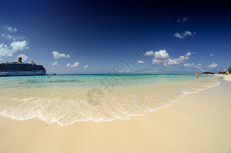 大开曼岛水晶和清水 晴天 蓝色的 户外 自然 旅游 礁图片