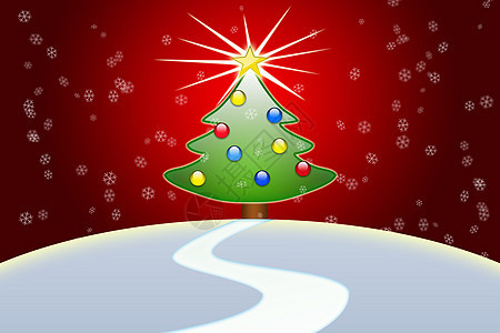 圣诞树 雪 快活的 庆典 闪耀 星星 季节 火花 庆祝图片