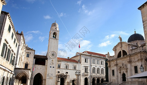 克罗地亚斯特拉敦广场Dubrovnik 地中海图片