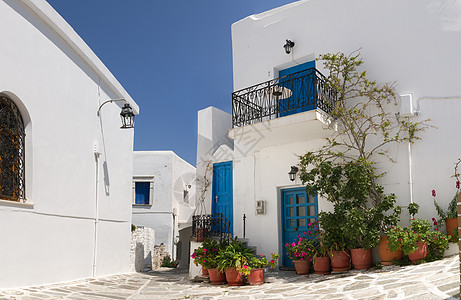 希腊的典型街道图片
