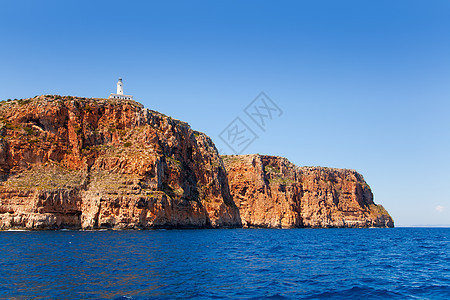 灯塔海景 法鲁 巴利阿里 福门特拉岛 海岸线 海滩 天空 里群岛 地标图片