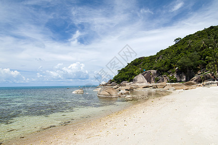 泰国Samui岛海滩 异国情调 热带 绿松石 旅行 游泳图片