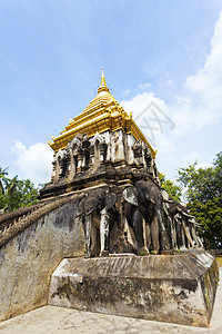 泰国清迈的寺庙 盛大 旅游 宗教 崇拜 佛教 冥想 艺术图片