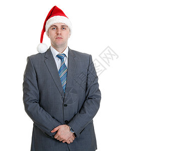 商人 成人 假期 蓝色的 商业 工作 圣诞老人 商务人士 衬衫图片