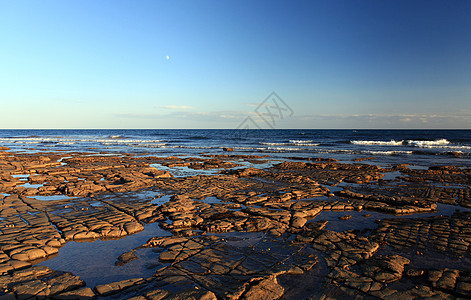 金梅里奇湾 水 石头 人行道 美丽 侏罗纪海岸 自然 海景 晚上图片