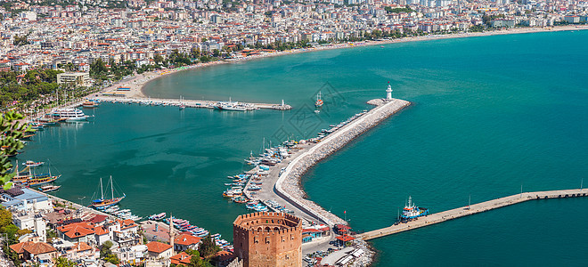 土耳其东海岸海滩度假胜地Alanya 堡垒图片