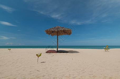和美丽的雨伞 假期 支撑 享受 孤独 怠速 热带图片