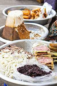 缅甸甜点 牛奶 仰光 糯米饭 芝麻 旅行 肉豆蔻图片