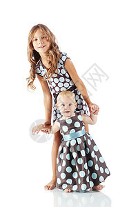 时装儿童 点缀的 粉色的 白色的 棕色的 裙子 女儿们图片