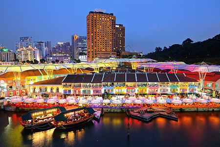 新加坡天线 天空 河 码头 城市景观 艺术科学 亚洲 金沙 鱼尾狮图片