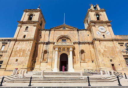 马耳他瓦莱塔 天空 遗产 大教堂 巴洛克风格 欧洲 基督教图片