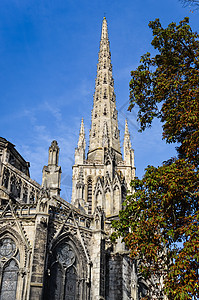 法国波尔多 安德烈大教堂 教会 建筑学 地标 古董图片