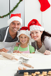 圣诞节丰满的全家小甜点饼干图片