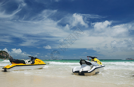喷气滑水 活动 滑雪 旅行 海岸线 摩托艇 航海的 黄色的图片
