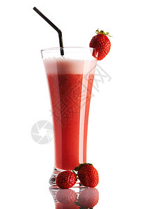 草莓冰沙 食物 早餐 健康 玻璃 酸奶 牛奶 甜的 水果图片