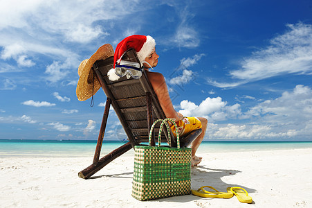 加勒比圣诞老人 天空 棕榈 男人 问候语 季节 岛图片
