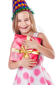 白色的小可爱女孩 庆祝 脸 童年 漂亮的 甜的 快乐图片