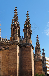 西班牙格拉纳达大教堂的哥特高地图片